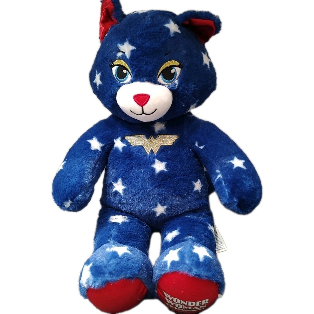 WONDER WOMAN cat Build A Bear‎ blue with white stars